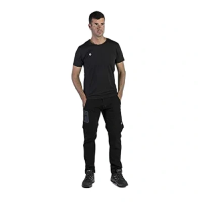 Imagen de Izas Pantalón de Senderismo para Hombre Trekking Desmontable Repelente al Agua y Transpirable Tejido Impermeable Elástico Secado Rápido Kobuk II Negro 3XL