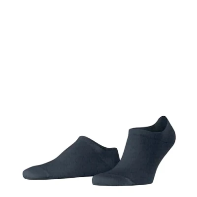 Imagen de FALKE Family M IN algodón invisibles unicolor 1 par, Calcetines pinkies Hombre, Azul (Navy Melange 6127), 39 42