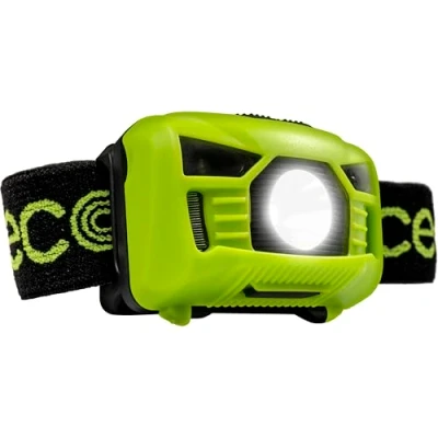 Imagen de Luceco LED Linterna frontal recargable, 3W, 150 lúmenes, negro y verde