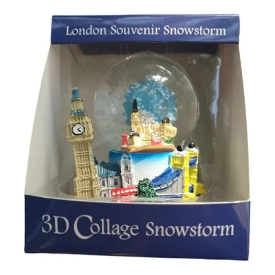 Imagen de Snow Globes Recuerdo de Londres, Bola Nieve, con Principales monumentos Big Ben, Tower Bridge etc.