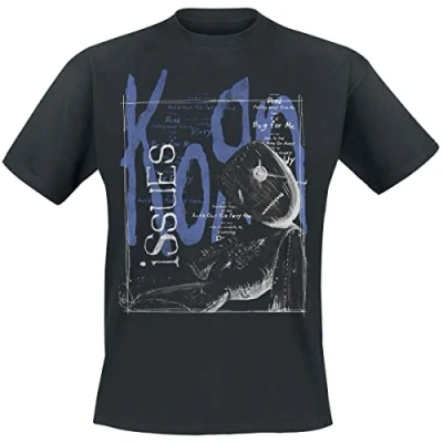 Imagen de KORN Issues Tracklist in a Box Hombre Camiseta Negro S 100% algodón Vorne Bedruckt Regular