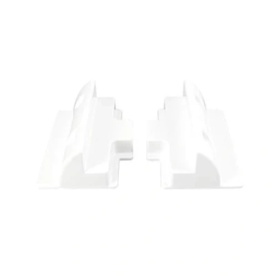 Imagen de enjoy solar ABS panel 180mm holding spoiler bracket in white, ideal para autocaravanas caravanas barco