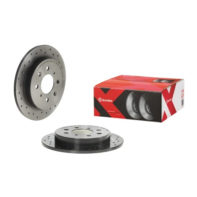 Imagen de BREMBO 08.B602.1X Disco de freno 239 9 4 perforado, macizo revestido con tornillos HONDA: Jazz 3