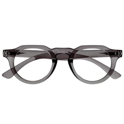 Imagen de OPULIZE RIO Gafas de Lectura con Filtro Luz Azul Montura Parte Superior Plana Gris Hombres y Mujeres Bisagras Muelle B53 7 +1.00