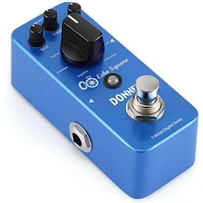 Imagen de Donner Echo Square Digital Delay Pedal Guitarra, 7 Modos de Efectos True bypass para Guitarra