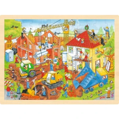 Imagen de goki Puzzle Construcción, Multicolor (57670)