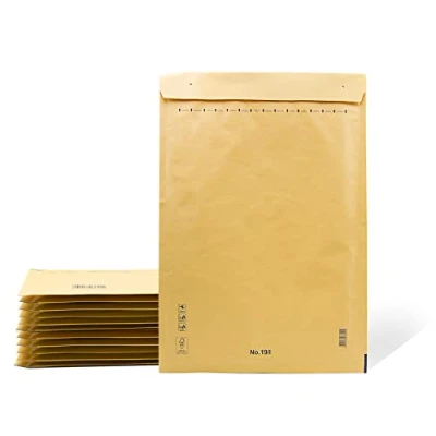 Imagen de Sobres Acolchados de Papel Burbuja Interior Polietileno, Color Marrón, Bolsas para Envíos con Capacidad Albergar Documentos Ofituria (5 Sobres, 300 x 420 mm)