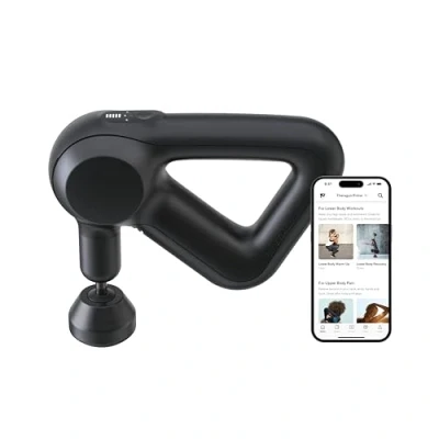 Imagen de Theragun Prime Pistola de masaje eléctrica portátil Aplicación inteligente y por percusión con bluetooth para deportistas Dispositivo terapia muscular profunda 4ª generación Negro