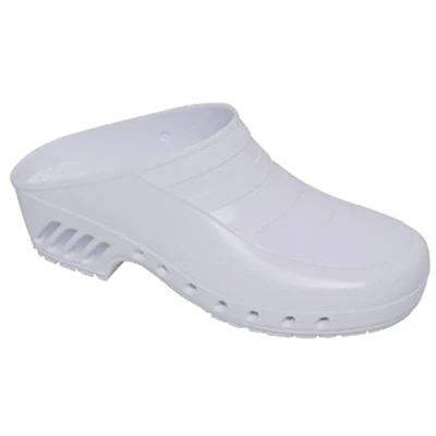 Imagen de Gima Zuecos Profesionales, Anatómicos, Unisex, Antideslizantes, Antiestáticos, Parte Superior No Perforada, Suela Color Blanco, Talla EU 41, 1 Par