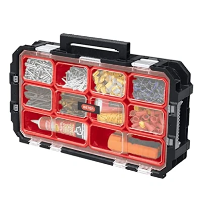 Imagen de Keter 240051 Connect Organizer Caja de Herramientas, Color Negro/Rojo, 54 x 30.2 11.4 cm