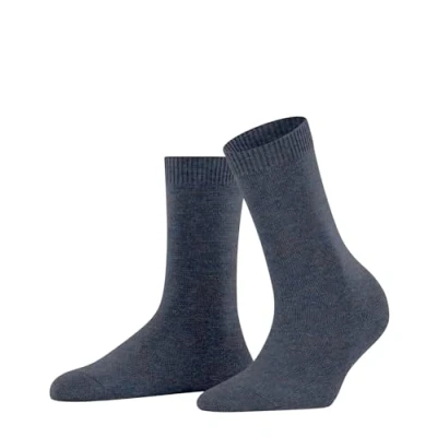 Imagen de FALKE Cosy Wool W SO lana cachemira unicolor 1 par, Calcetines Mujer, Azul (Dark Blue Melange 66880), 35 38