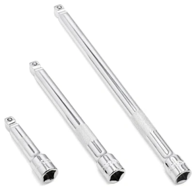 Imagen de DAKCOS 3/8&quot; Juego de 3 extensiones basculante Alargadores Llave Vaso con Cabezal Giratorio, Cr V
