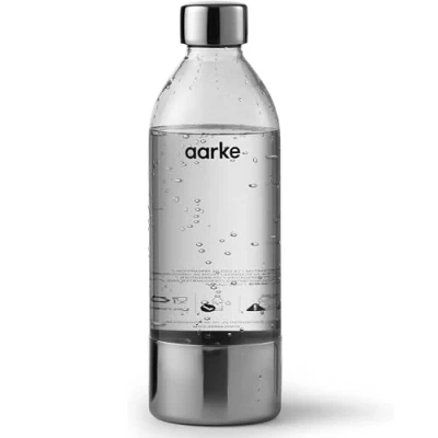 Imagen de aarke Botella (800ml) para Máquina de Soda Carbonator 3, sin Contenido BPA, con Detalles en Acero