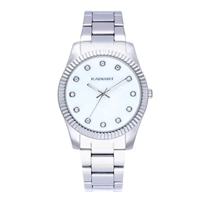 Imagen de Radiant Colección Polinesia Reloj analógico de Cuarzo. Pulsera para Mujer. Brazalete con Esfera Plateada y Correa Acero Inoxidable. Tamaño 36mm. 3ATM.