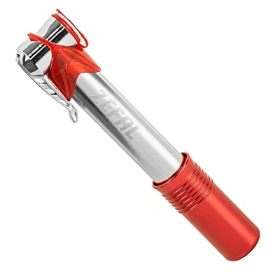 Imagen de ZEFAL Mini hinchador Air Profil Micro Aluminio Plata/Rojo, Unisex