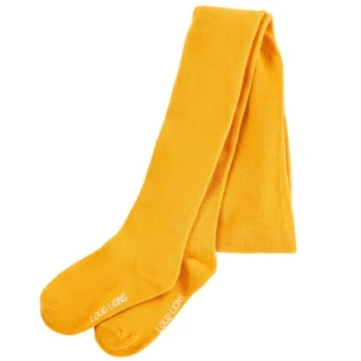 Imagen de Pantis Infantil Medias Leggings Pantimedias Cinturilla Elástica Color Ocre 116