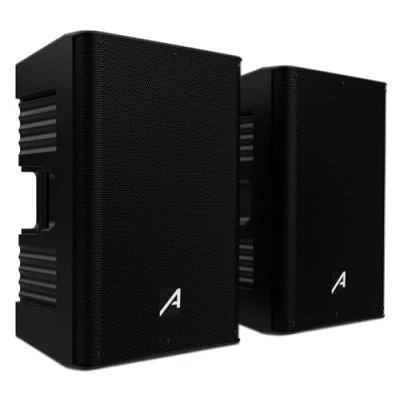 Imagen de Audibax Freeport 215P Set de 2 Altavoces Pasivos 15&quot; Potencia 600W+600W Potentes y Nitidos Montaje en Pie o Suelo Gran Portabilidad Ideal para Conciertos Actuaciones Vivo
