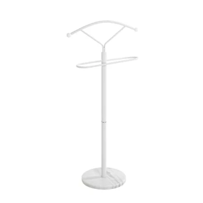 Imagen de HAKU Möbel aparcacoches blanco, Mármol, metal Dim.: AN 50 cm x AL 105 P 32 cm, Estilo: Moderno