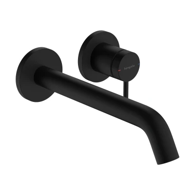 Imagen de hansgrohe Tecturis S grifo lavabo empotrado con desagüe, monomando 22,5 cm, mezclador ahorro de agua (EcoSmart+), negro mate, 73351670