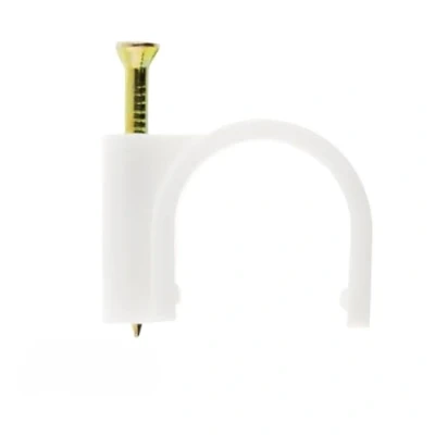 Imagen de Zenitech Lote de 100 clips diámetro 6 mm blanco