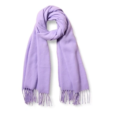 Imagen de Amazon Essentials Bufanda Tejida Oversize con Flecos Unisex Adulto, Lavanda, Talla única