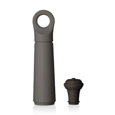 Imagen de Vacu Vin Bomba de Vacío Loop para Vino 1 y Tapón Material Reciclado al 98% Color Grafito