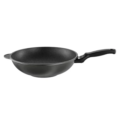 Imagen de RÖSLE CADINI Sartén wok con revestimiento antiadherente ProResist resistente a los arañazos, aluminio reciclado, apta para inducción y lavavajillas, 32 cm