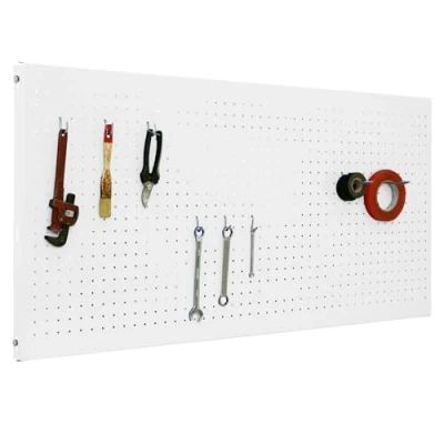 Imagen de SimonRack Panel Herramientas Pared, Organizador Herramientas, Incluye 8 Ganchos, 1200x400 mm, Blanco Simonwork