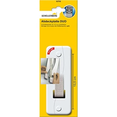 Imagen de Schellenberg 53703 Placa de cubierta la devanadora correa Duo Maxi, 135 mm, blanca