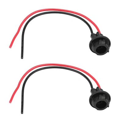 Imagen de Terisass 2 unids soporte de cabeza bombilla T10 w5w 168 194 suave goma coche plug in lámpara extensión socket titular conector prepa acodado enchufe+enchufe puerta t10+supp