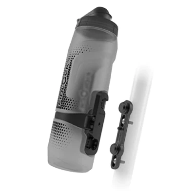 Imagen de Fidlock Juego de Botellas Twist Bottle 800 + Base para Bicicleta, Color Negro Transparente