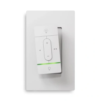 Imagen de Nanoleaf Sense+ Interruptor inalámbrico (sin instalación), control remoto portátil, regulador intensidad luz con 2 botones configurables, sensores de movimiento y diurna, Matter sobre Thread