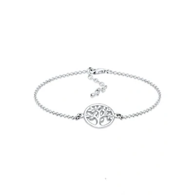 Imagen de Elli Pulsera de mujer con colgante árbol la vida en plata ley 925, 160, Corte facetado