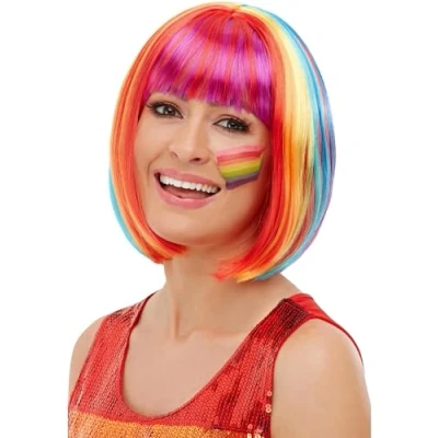 Imagen de Smiffys Peluca bob de arcoíris