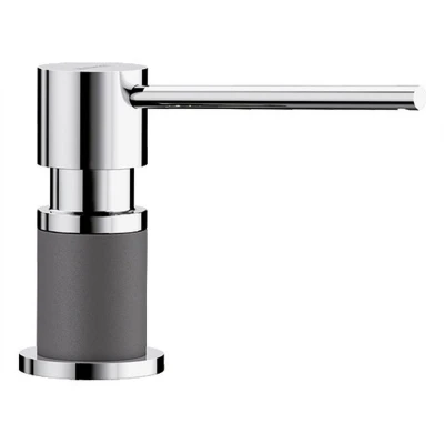 Imagen de BLANCO 525817 Dispensador de jabón, Color Gris y Cromo, 314 mm