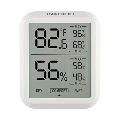 Imagen de Inkbird ITH 20 Termómetro Higrómetro Digital, Higrotermógrafo Temperatura Humedad Medidor, Interruptor ℉/ ℃, Pantalla LCD, Monitor Interior y Exterior para Almacén, Hogar, Oficina, Invernadero