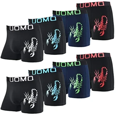 Imagen de L&amp;K Bóxer de Algodón para Hombre 1123, Pack 8 XL
