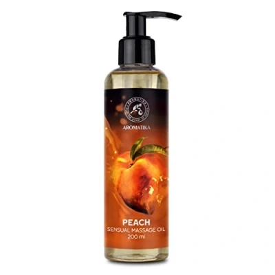 Imagen de Aceite de Masaje con Aroma Melocotón 200ml Aceites Naturales Almendras y Semilla Uva Corporal Relajación