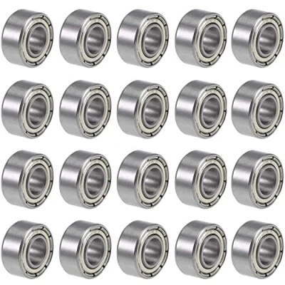 Imagen de 20 piezas 685 ZZ rodamiento de bolas 5x11x5mm con doble escudo para bricolaje, tornos, motores, impresoras 3D, fresadoras, dispositivos mecánicos diversos.