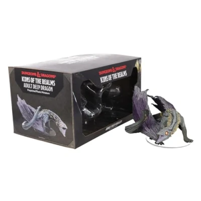 Imagen de WizKids D&amp;D Icons of The Realms: Miniaturas prepintadas de dragón profundo para adultos, 230387