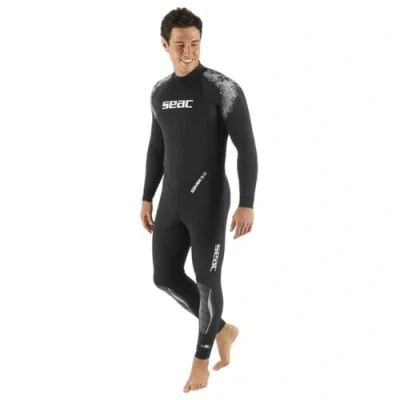 Imagen de SEAC Cover 5 mm, Traje de Buceo Neopreno una Pieza, Negro, XL