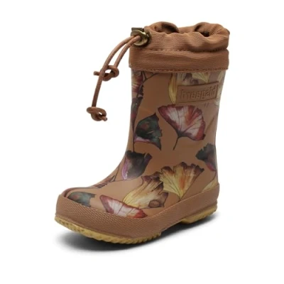 Imagen de Bisgaard Thermo Botas de agua para niños, Talla: 31, Camel flowers Zapatos