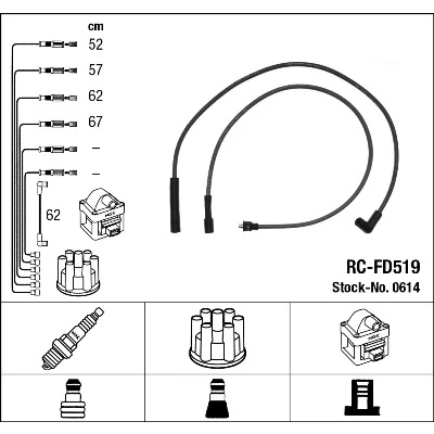 Imagen de Juego de cables encendido NGK 0614