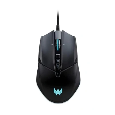 Imagen de Acer Predator Cestus 335 Ratón Gaming para Videojuegos, 19.000 DPI, USB, 400 IPS, 10 Teclas programables, Tiempo de Respuesta 0,5 ms, Iluminación RGB, Ordenador Color Negro