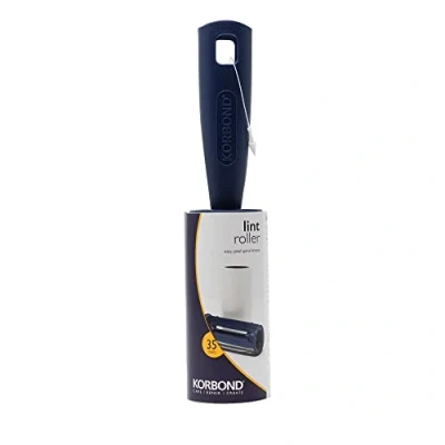 Imagen de Korbond Rodillo quitapelusas, Elimina Pelusas, Polvo y Pelo de Mascota, para Ropa, Muebles alfombras, 35 Hojas Perforadas Papel Adhesivo, 5 m