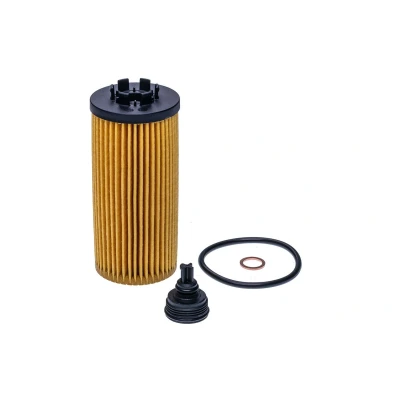 Imagen de DENCKERMANN A211053 Filtro de aceite con juntas Cartucho filtrante BMW: X1, 2 Active Tourer, Gran MINI: Hatchback, Clubman, Countryman