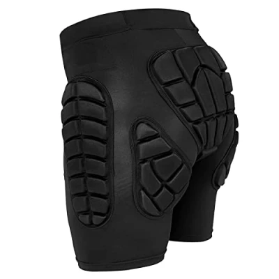 Imagen de TOMSHOO Pantalones Cortos Acolchados 3D, de Esquí, Protección Cadera para Esquí Patinaje Snowboard Hockey Patineta Deportes