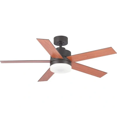 Imagen de Blaupunkt ventilador de techo con luz led 48 Pulgadas 70 Watios Función Invierno 5 Aspas Lámpara 18 w Mando a distancia