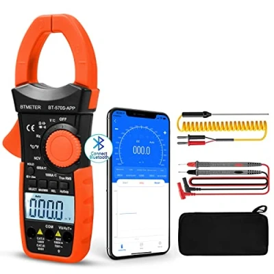 Imagen de BTMETER BT 570CAPP 1000A DC AC amperímetro Bluetooth digital de abrazadera en multímetro para medición voltaje corriente amperios ohmios
