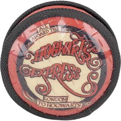 Imagen de Juguete para Perros de Harry Potter Color Rojo, Negro y Caqui Diseño Plataforma 9¾ Tamaño 14x6x14cm Redondo Poliéster TPR Producto Original Diseñado en España